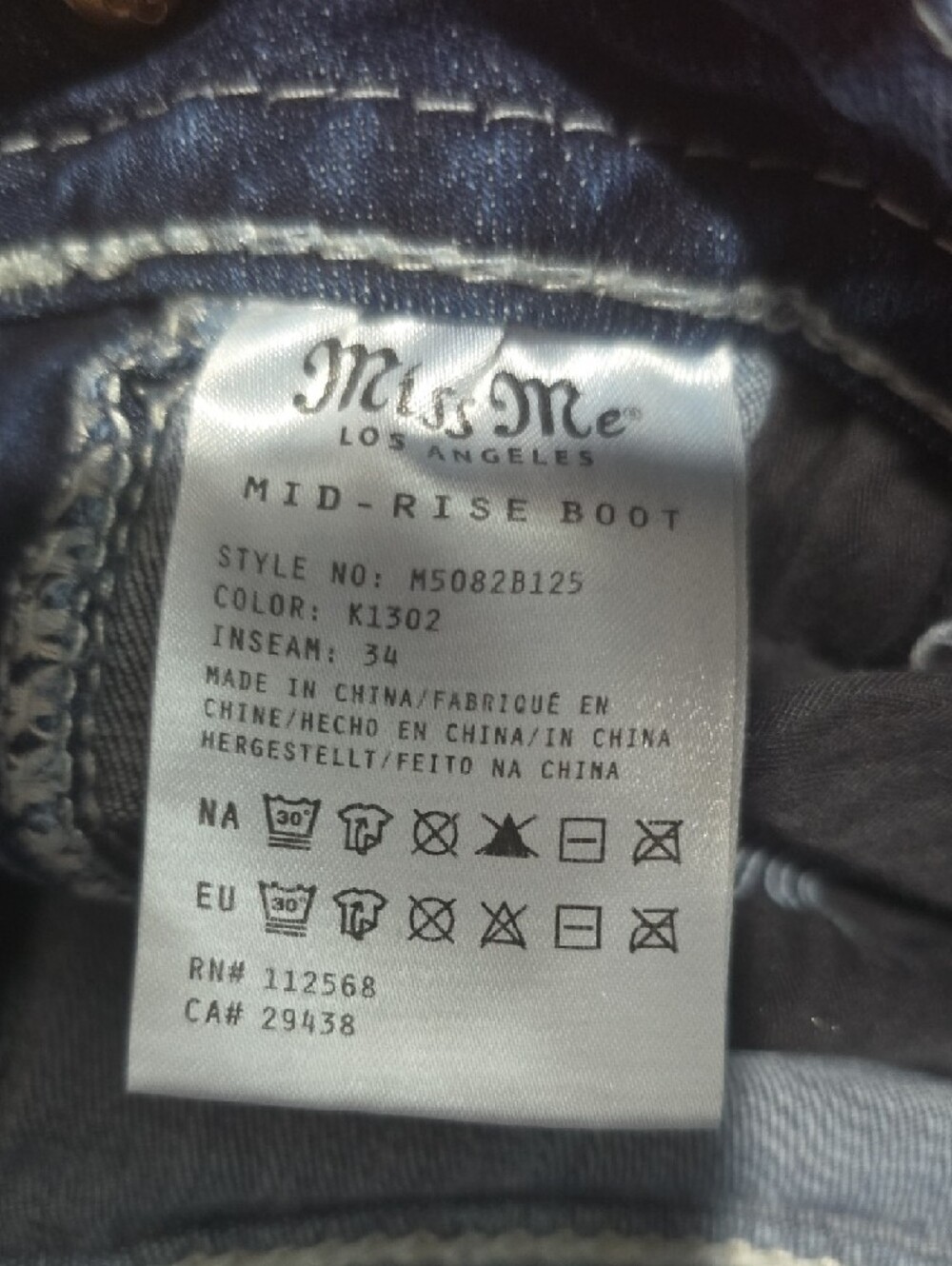 Miss Me Bootcut Jeans with Contrast Stitching - Picture 6 of 7